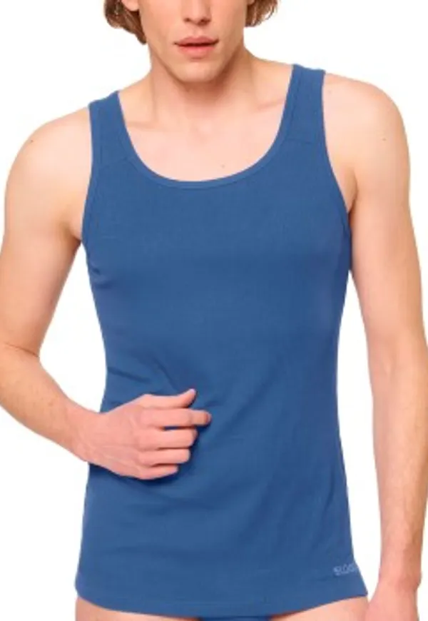 Sloggi Men FREE Evolve Tank Top Blå ekologisk bomull XX-Large Herr