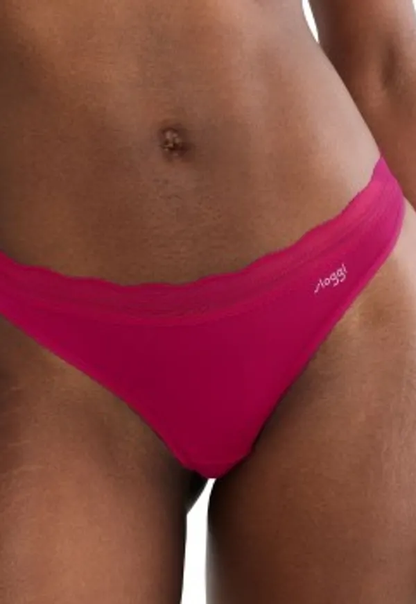 Sloggi Trosor 2P GO Blush String Rosa polyamid X-Small Dam