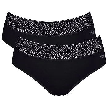 Sloggi Trosor 2P Period Pants Hipster Light Svart XX-Small Dam