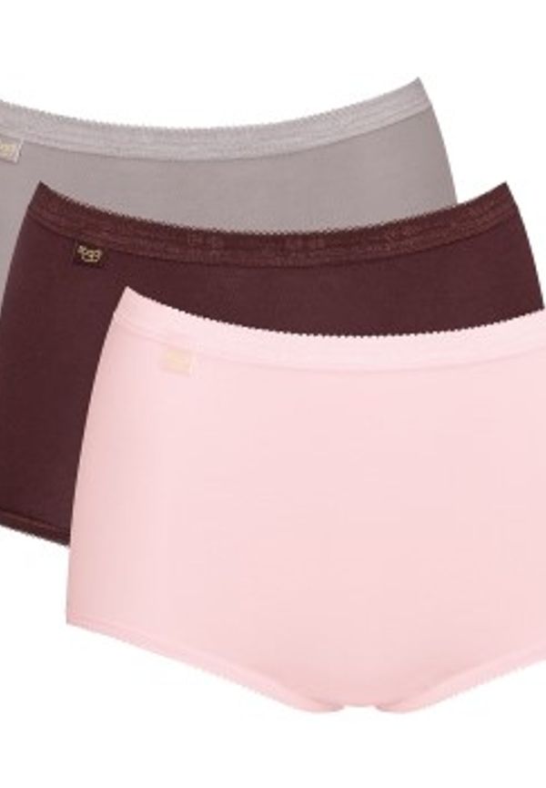 Sloggi Trosor 3P Basic Plus Maxi Colored Röd/Rosa bomull 56 Dam