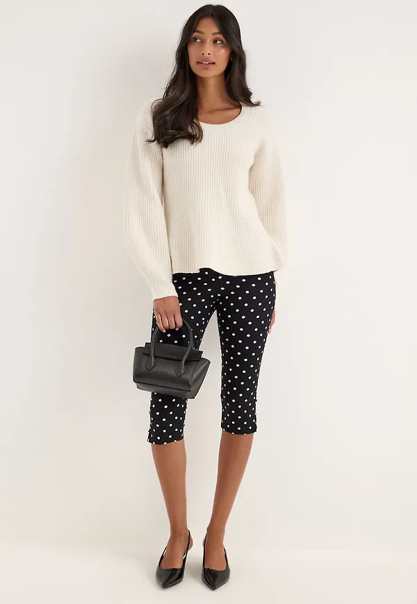 Slwellie Ls Shaped Knit U-neck