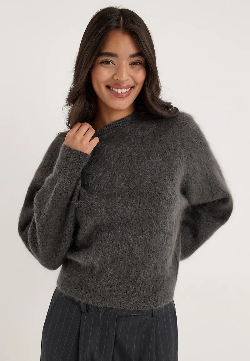 Slwmira Ls Knit Short O-neck
