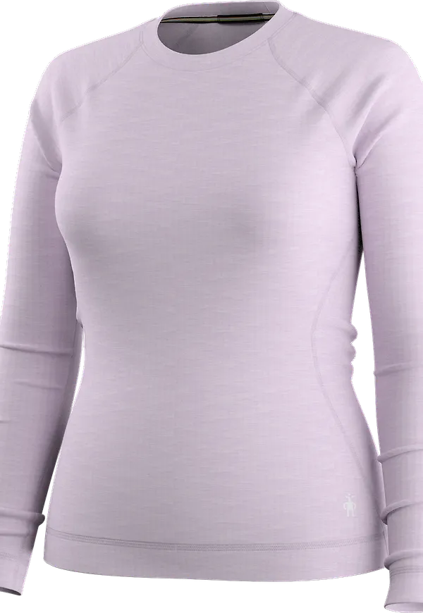 Smartwool Women's Merino 250 Baselayer Crew Boxed Lavender Sky Heather