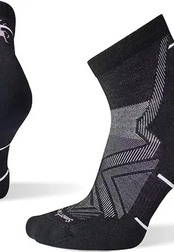 Smartwool Women's Run Targeted Cushion Ankle Socks Black