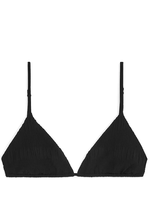 Smock Bikini Top - Black