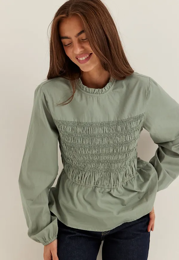 Smock Cotton Blouse