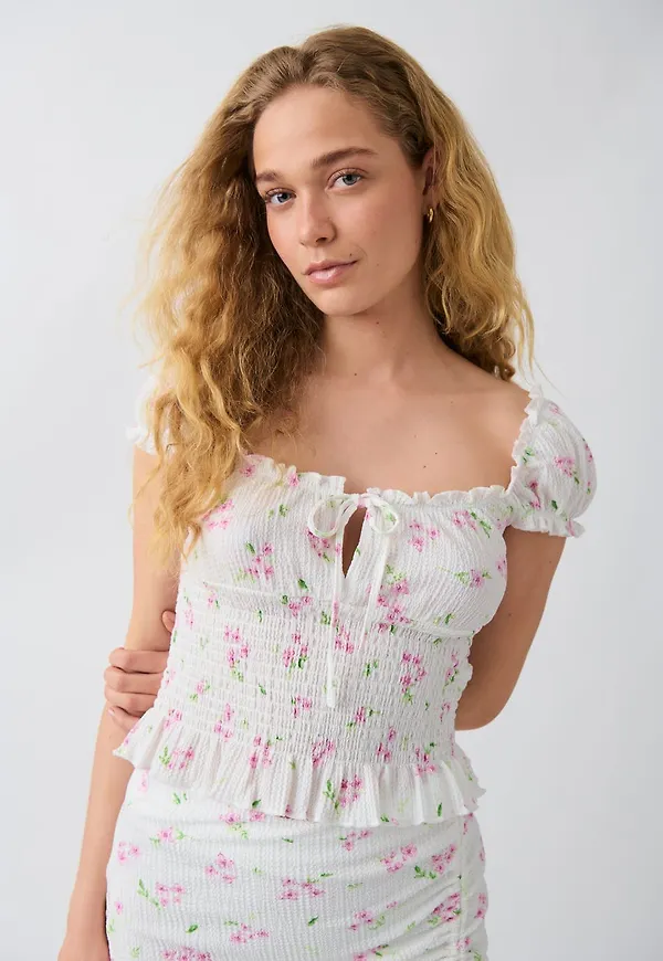 Smock frill top