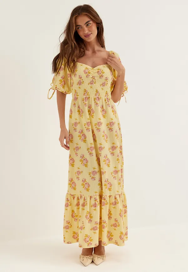 Smock Maxi Dress