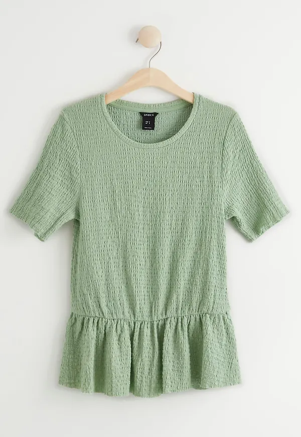 Smock topp med volang