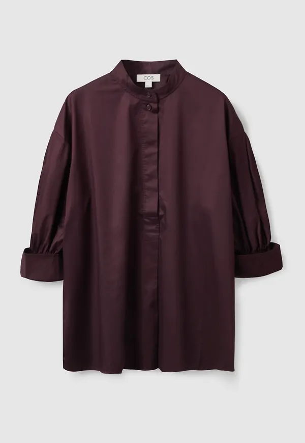 SMOCKED SLEEVE BLOUSE