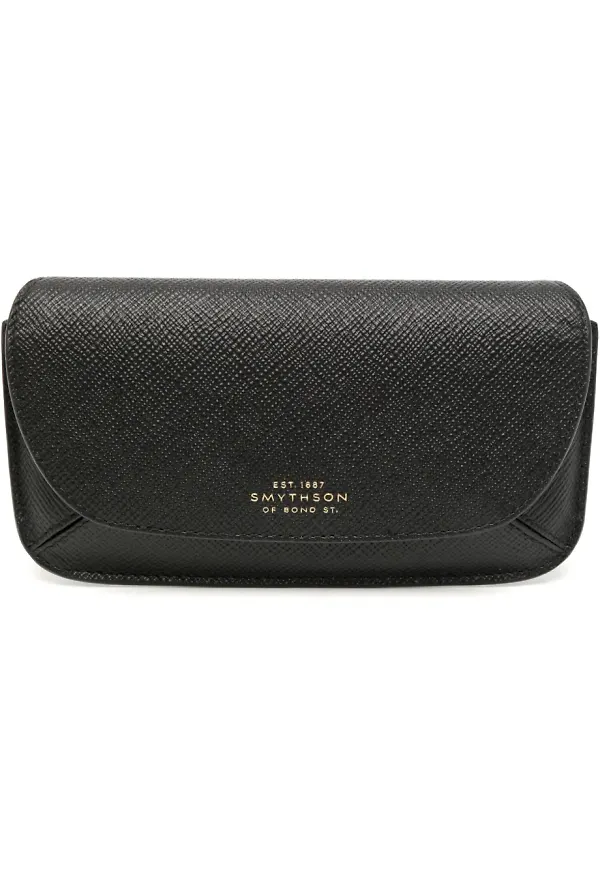 Smythson solglasögonfodral med logotyp - Svart