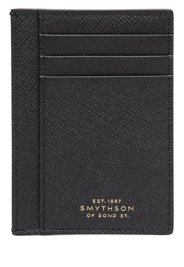 Smythson stor platt korthållare - Blå