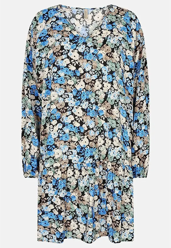 Småblommig viskosklänning Joleen