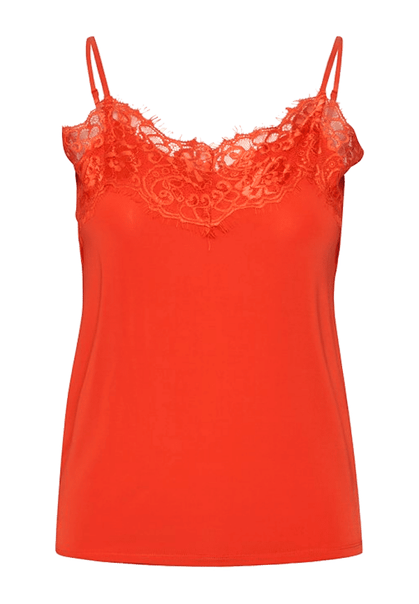 Soaked in Luxury - Linne slClara Singlet - Röd - 44
