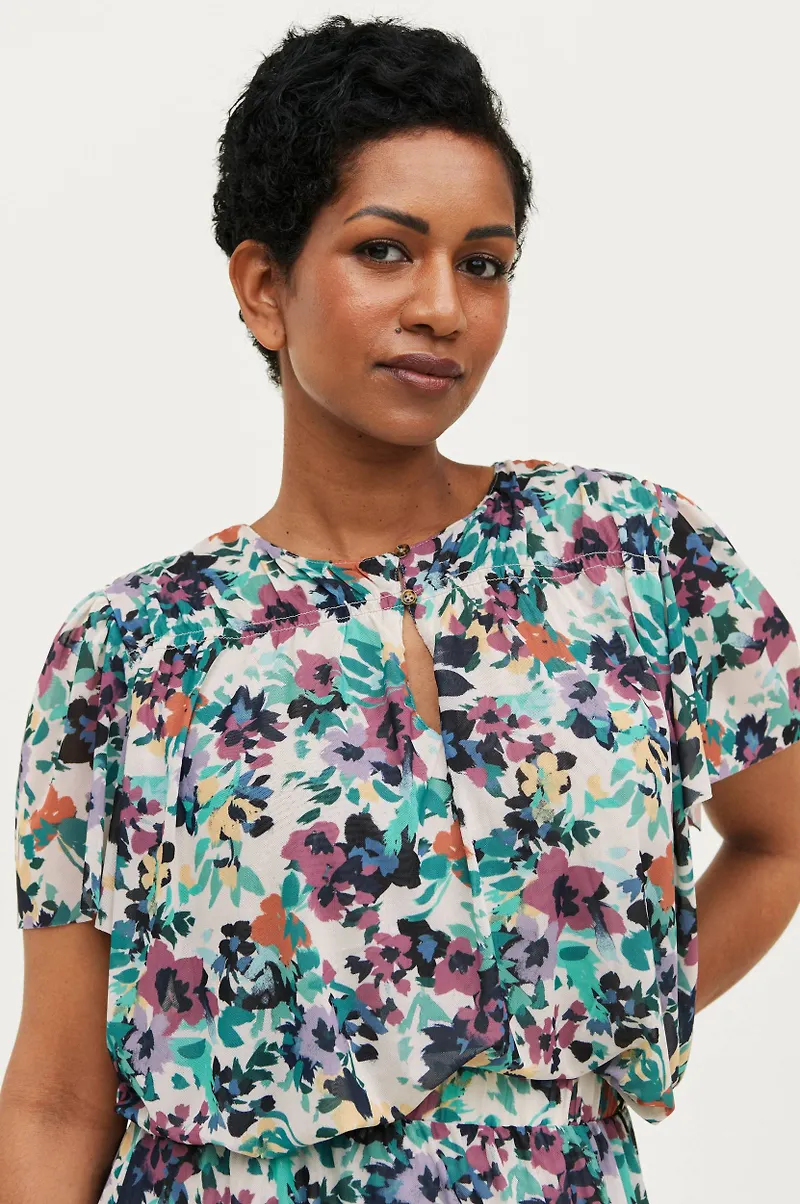 Soaked in Luxury - Topp slMully Top SS - Multi