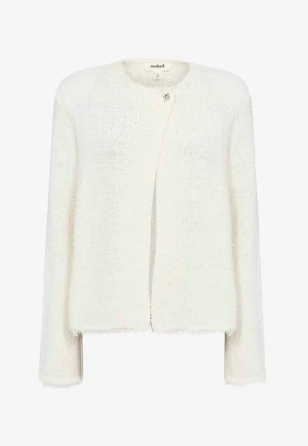 Soaked in Luxury - Cardigan slAlika Jacket - Vit