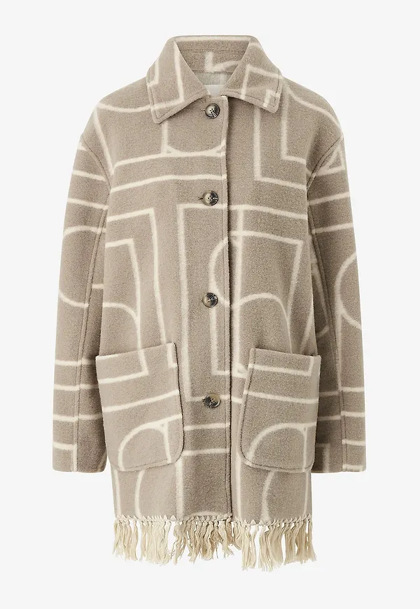 Soaked in Luxury - Jacka slGale Fringe Jacket - Beige