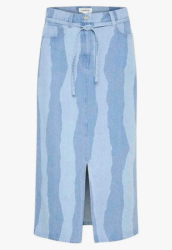 Soaked in Luxury - Jeanskjol Slmaisa Skirt - Blå
