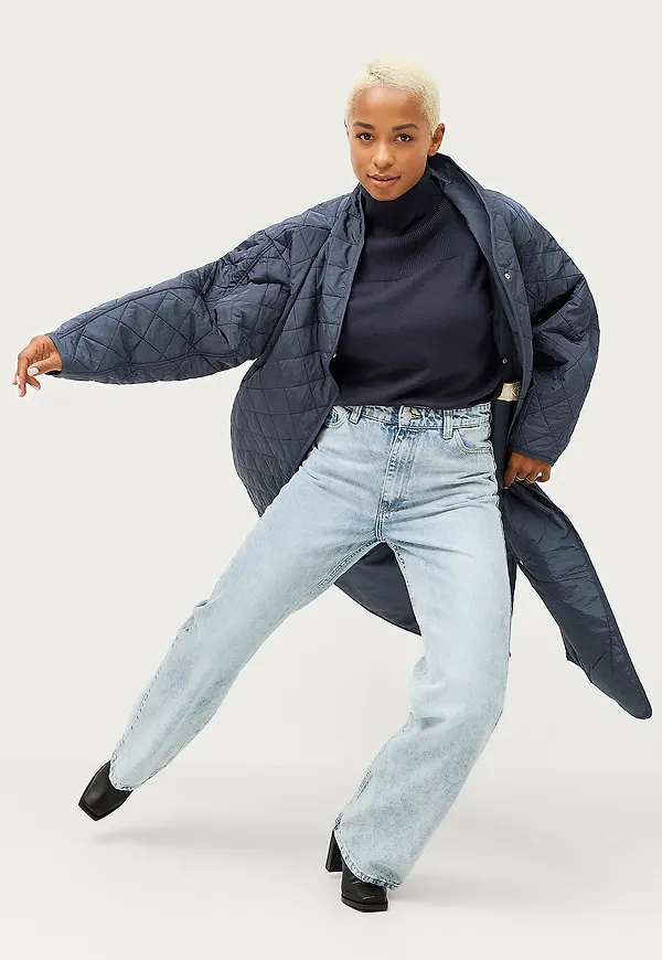 Soaked in Luxury - Kappa sluMina Coat - Blå