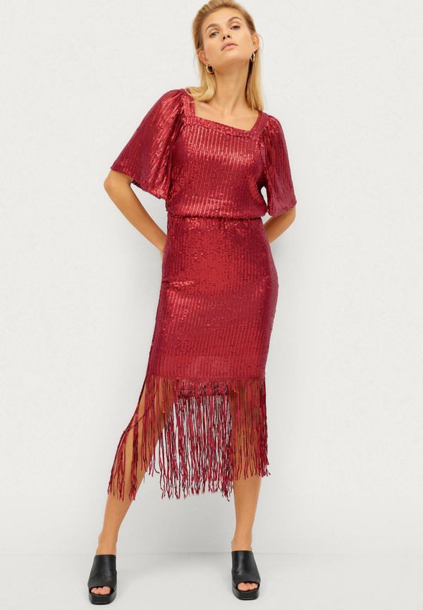 Soaked in Luxury - Kjol Nicole Skirt - Röd - 34