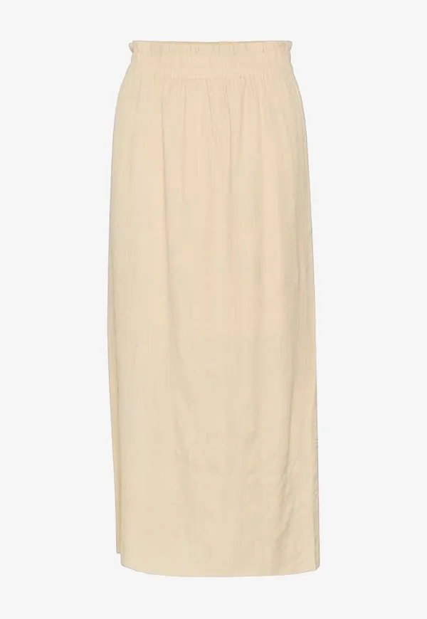 Soaked in Luxury - Maxikjol slAila Skirt - Beige