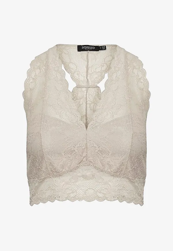 Soaked in Luxury - Spetstopp slDolly Bralette - Vit