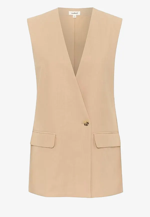 Soaked in Luxury - Väst slCarry Waistcoat - Beige