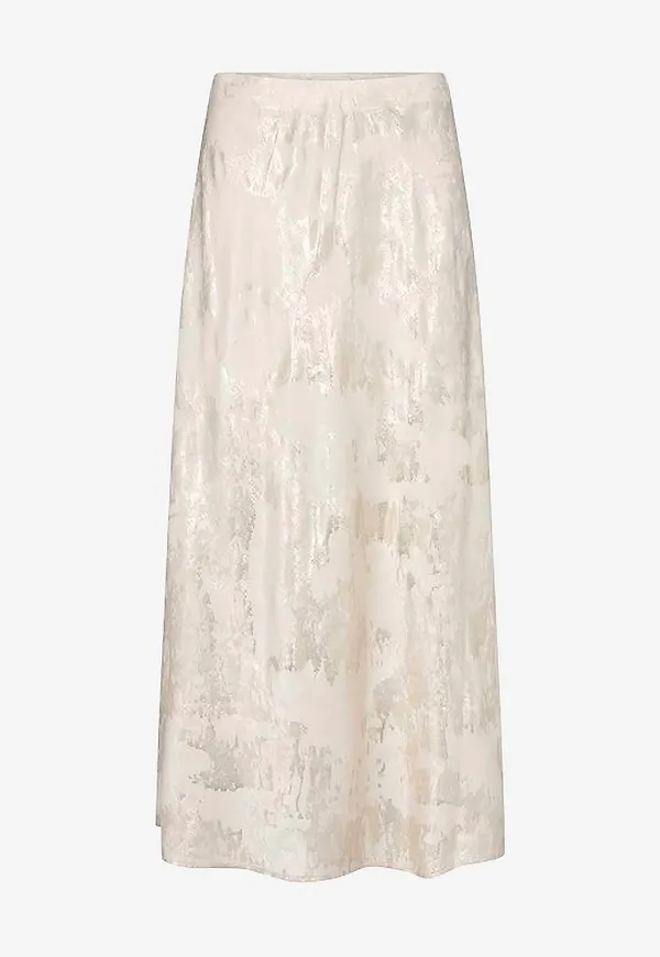 Soaked in Luxury - Maxikjol slKitty Skirt - Beige