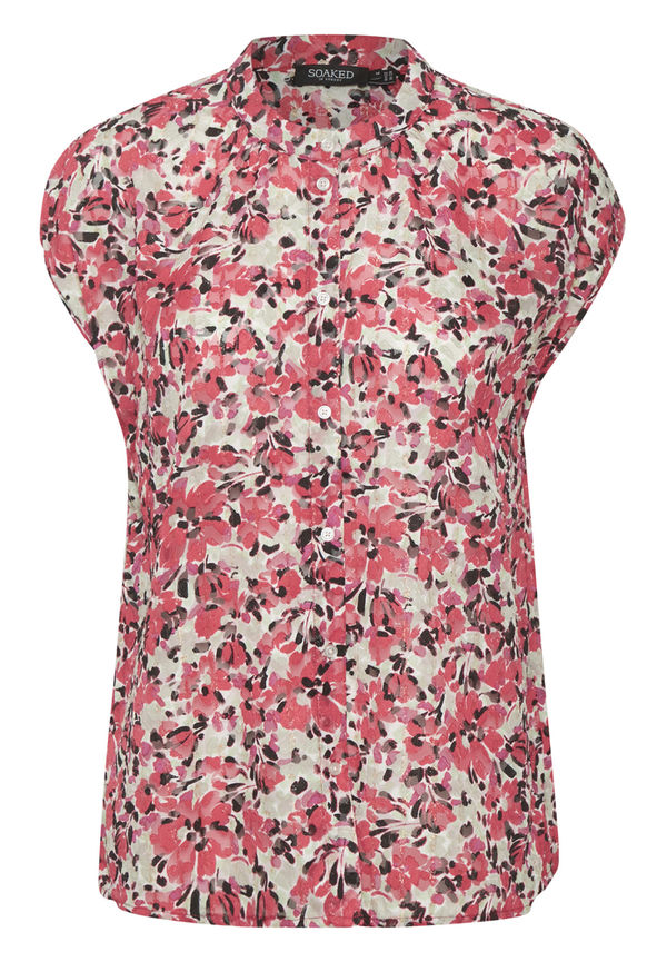 Soaked in Luxury Melrose Top Röd, Dam