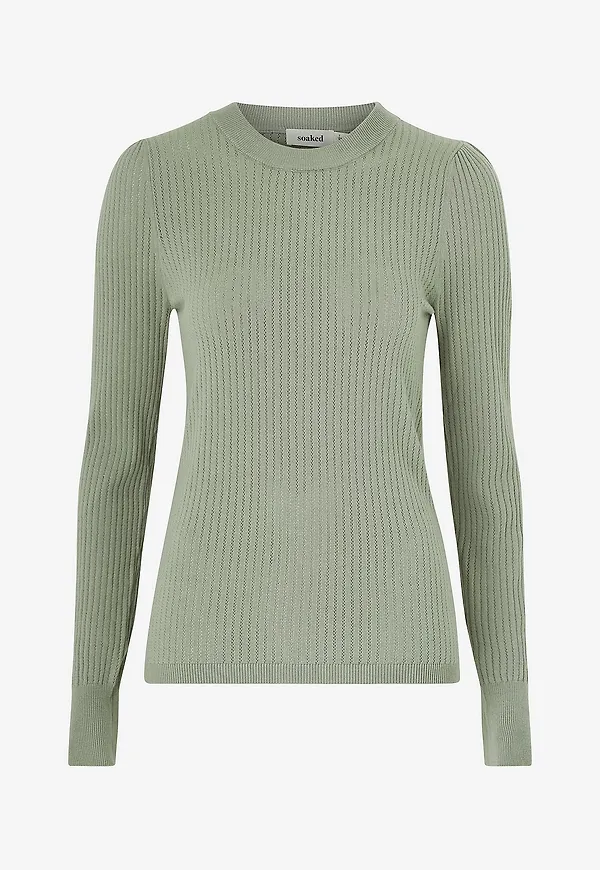 Soaked in Luxury - Tröja slSpina Pullover - Grön