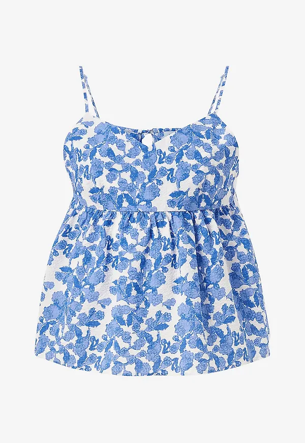 Sofie Schnoor - Linne Strap Top - Blå