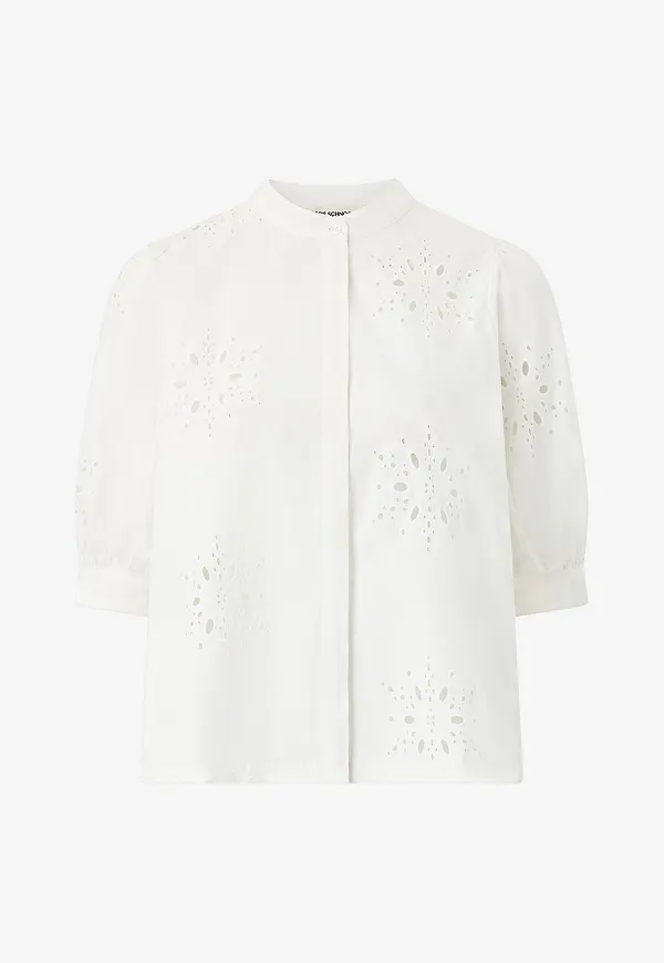 Sofie Schnoor - Blus AlessiaSW Broderie Anglaise - Vit