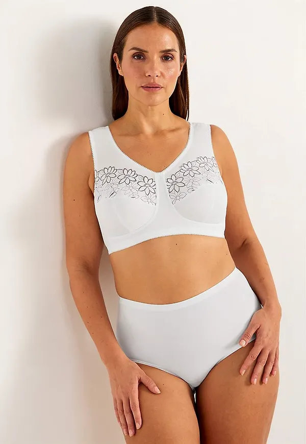 Soft-bh med broderi Lily 2-pack