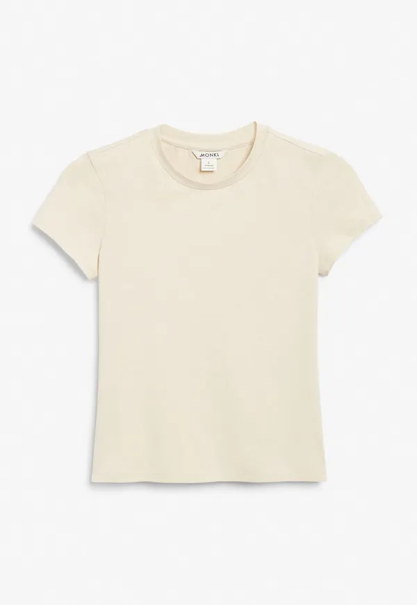 Soft classic cotton tee - Beige