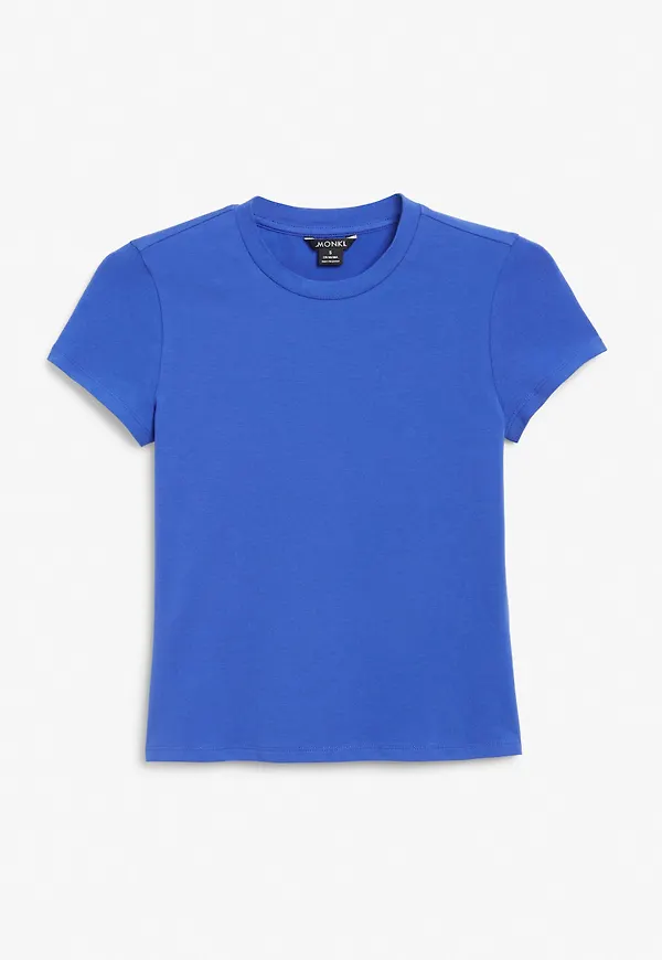 Soft classic cotton tee - Blue