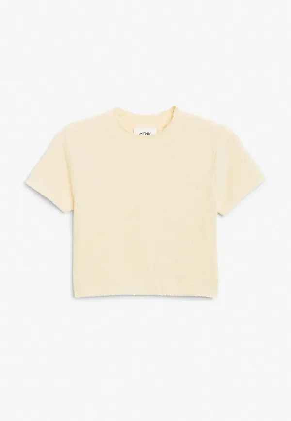 Soft crop top - Beige