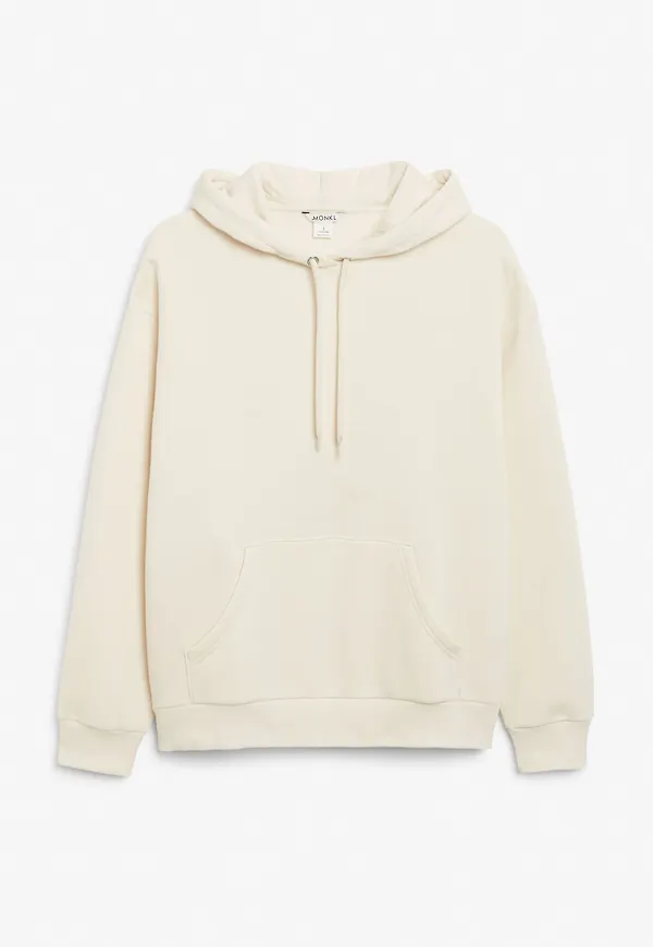 Soft drawstring hoodie - Beige