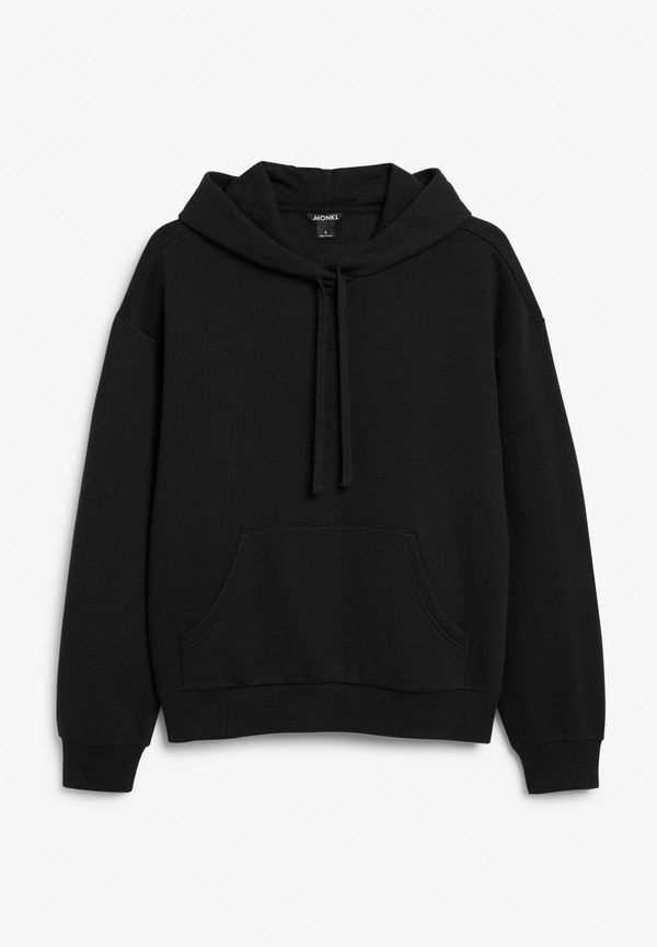 Soft drawstring hoodie - Black
