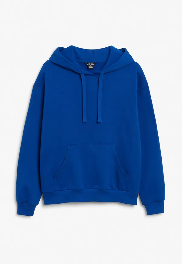 Soft drawstring hoodie - Blue