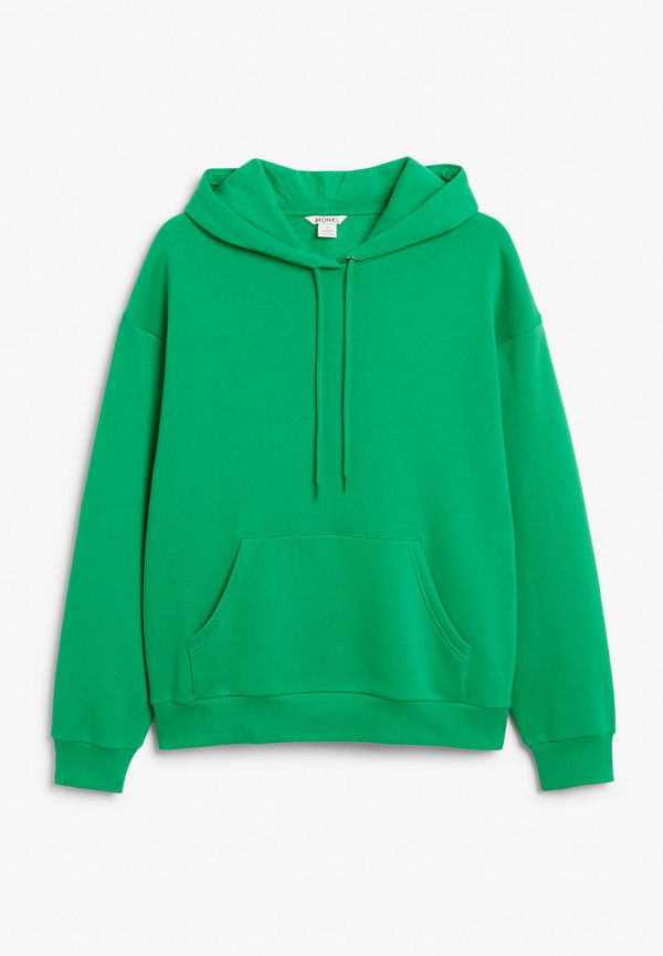 Soft drawstring hoodie - Green