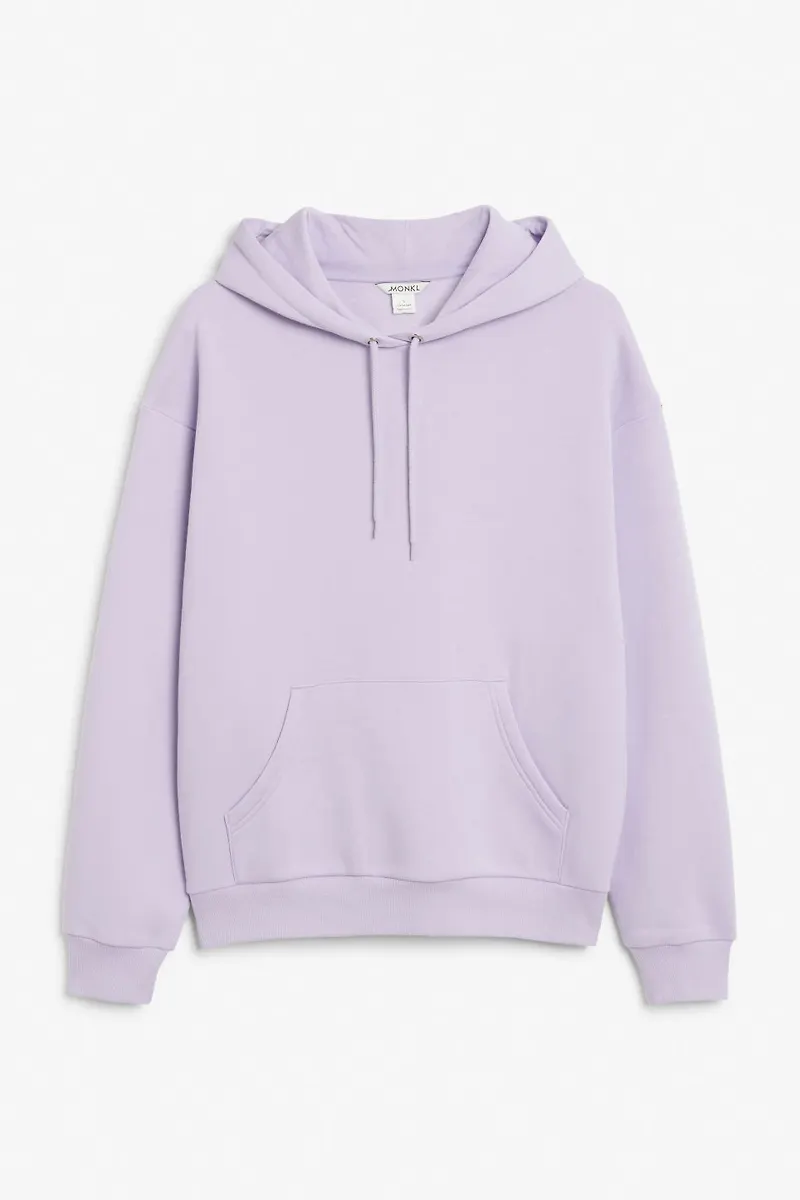 Soft drawstring hoodie - Purple