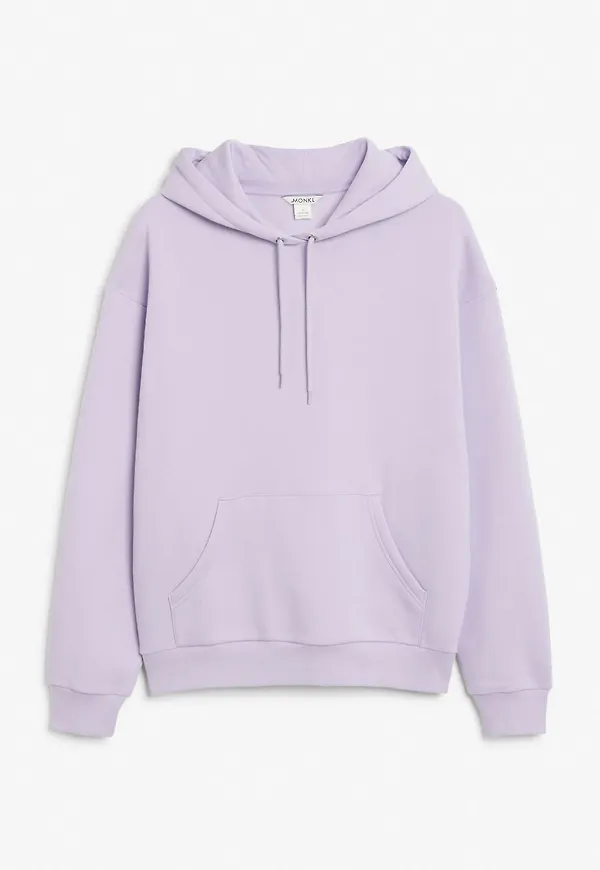 Soft drawstring hoodie - Purple