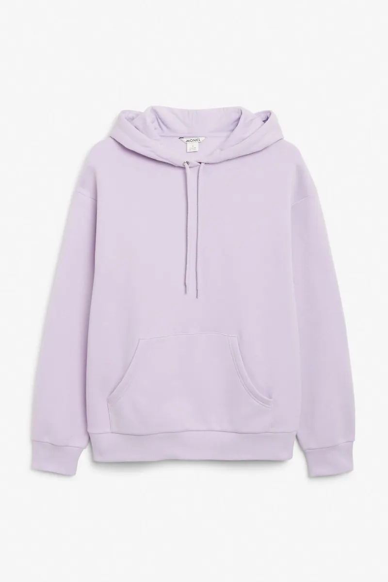 Soft drawstring hoodie - Purple