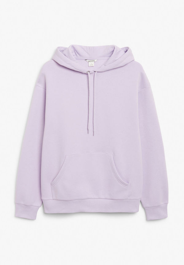 Soft drawstring hoodie - Purple