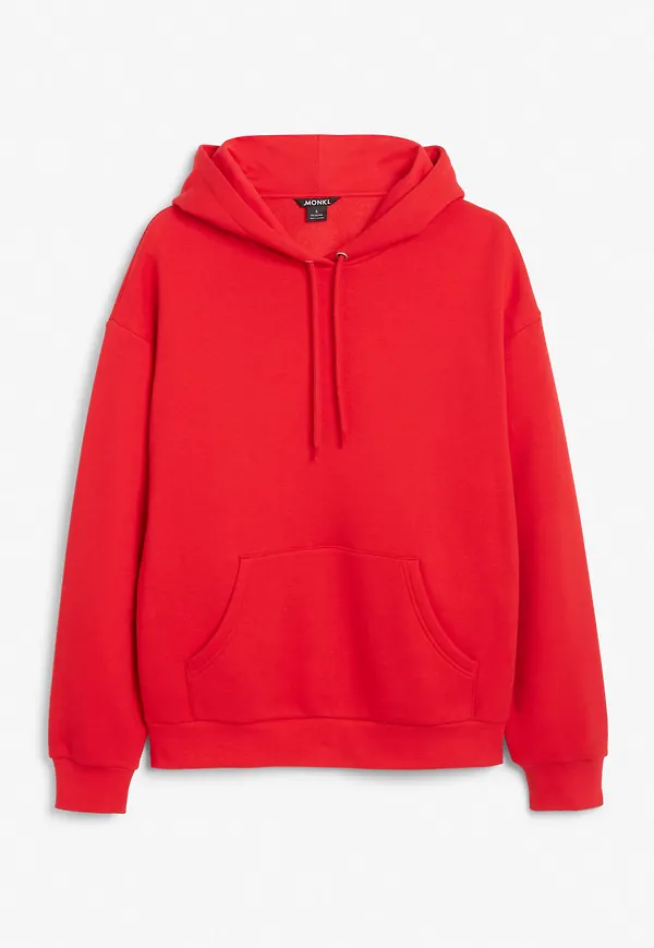 Soft drawstring hoodie - Red