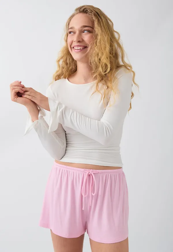 Soft drawstring shorts