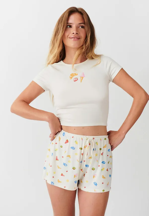 Soft drawstring shorts