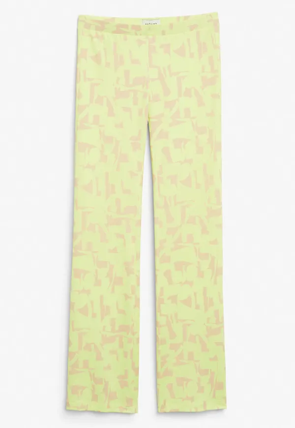 Soft flared trousers - Beige