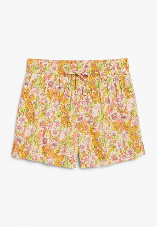 Soft flowy shorts - Yellow
