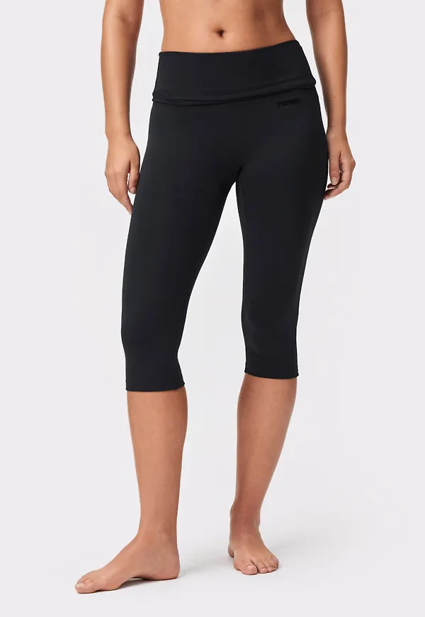 Soft Fold Over Capri Tights